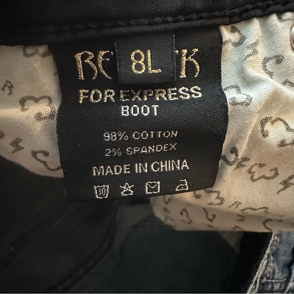 Vintage Y2K Rerock for Express Low Rise Bootcut Jean - Picture 3 of 6